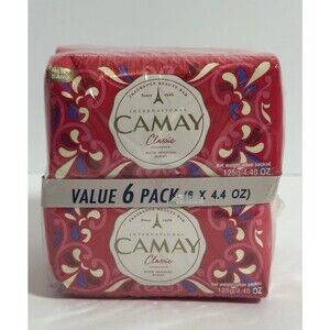 Camay Classic Sensual Scent Bar Soap Value 6 Pack